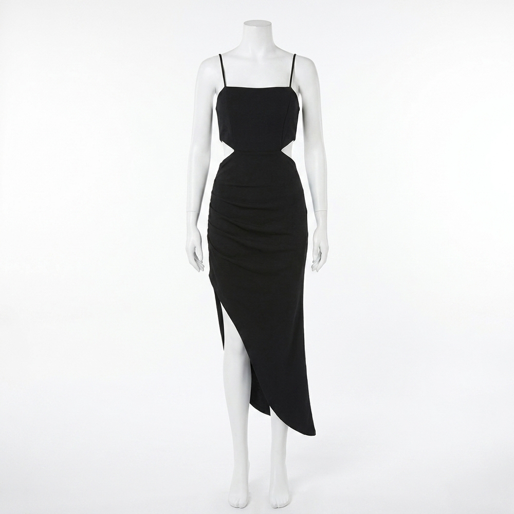NEW ELLIATT undern midi dress in black
